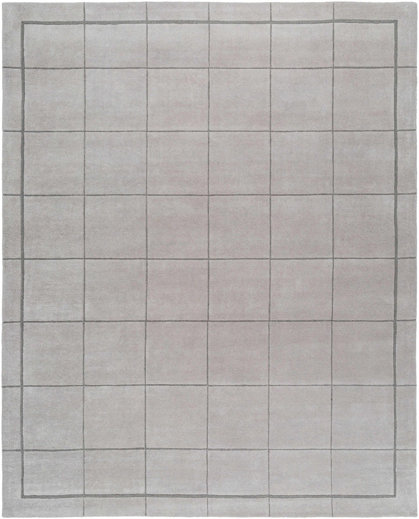 Siarl Gray Checkered Area Rug - Quahog Bay Bedding