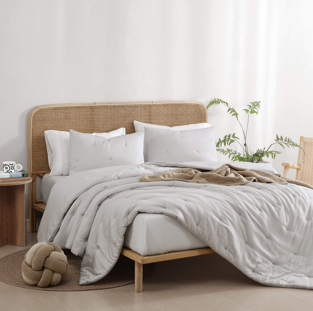 Silky Lyocell Stitch Sham Set - Quahog Bay Bedding