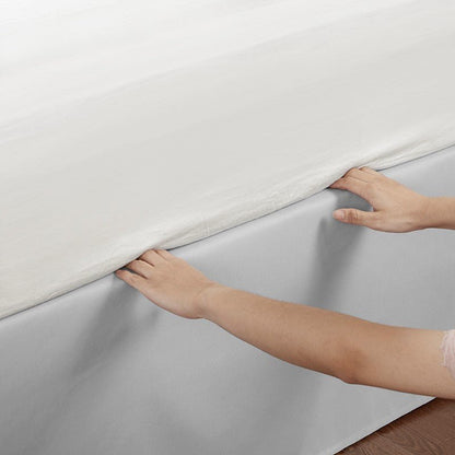 Simple Fit Wrap Around Adjustable Bedskirt - Grey - Quahog Bay Bedding