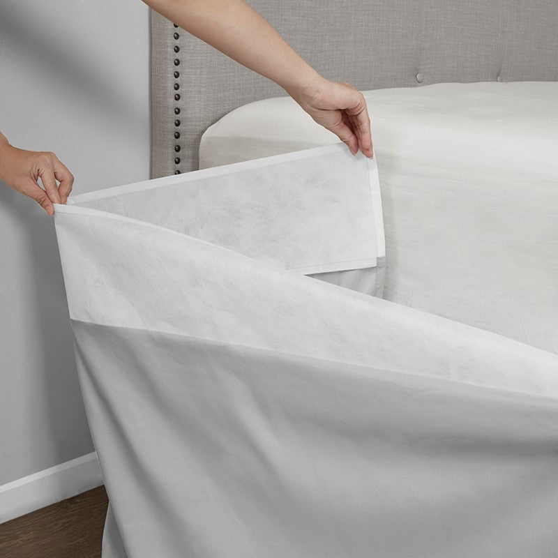 Simple Fit Wrap Around Adjustable Bedskirt - Grey - Quahog Bay Bedding