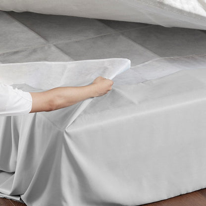 Simple Fit Wrap Around Adjustable Bedskirt - Grey - Quahog Bay Bedding