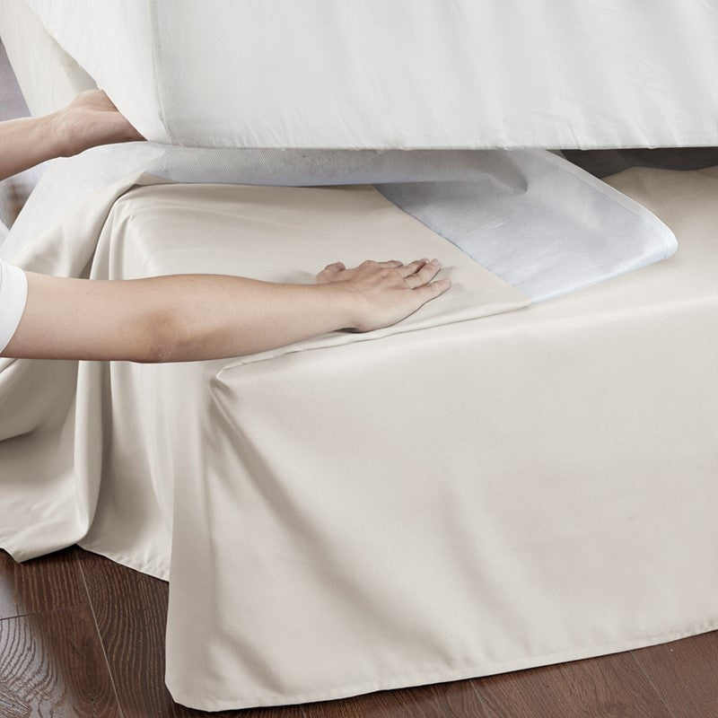 Simple Fit Wrap Around Adjustable Bedskirt - Ivory - Quahog Bay Bedding
