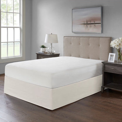 Simple Fit Wrap Around Adjustable Bedskirt - Ivory - Quahog Bay Bedding