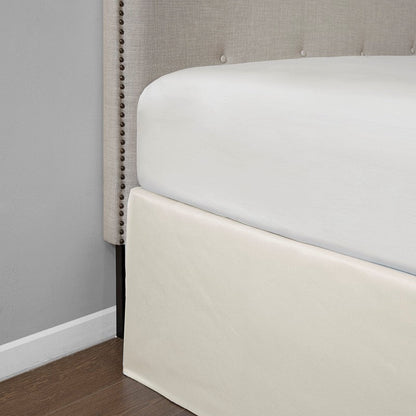 Simple Fit Wrap Around Adjustable Bedskirt - Ivory - Quahog Bay Bedding