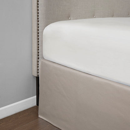 Simple Fit Wrap Around Adjustable Bedskirt - Khaki - Quahog Bay Bedding