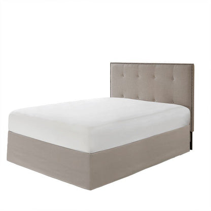 Simple Fit Wrap Around Adjustable Bedskirt - Khaki - Quahog Bay Bedding