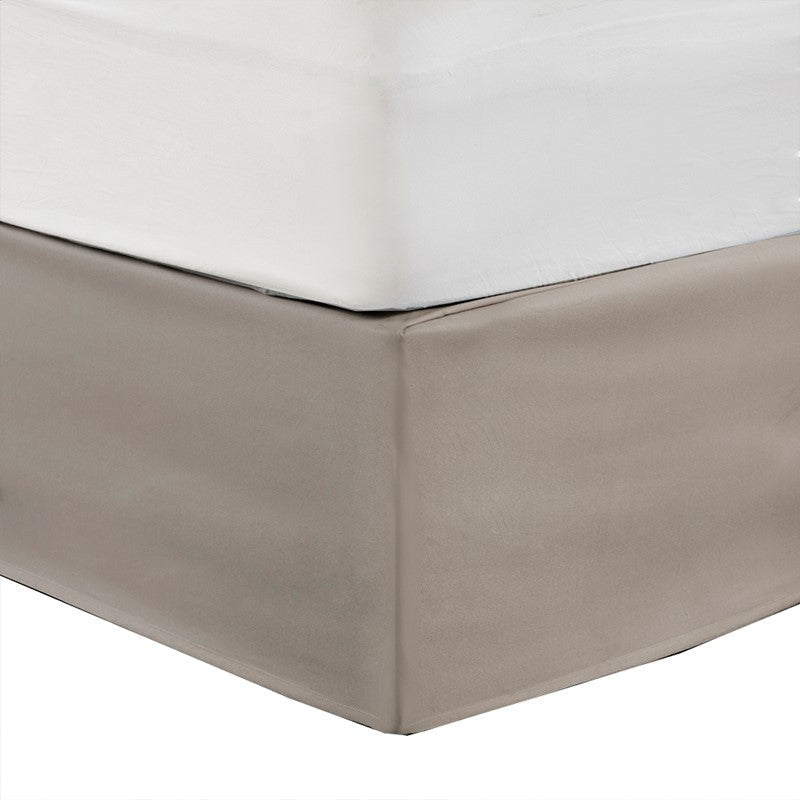 Simple Fit Wrap Around Adjustable Bedskirt - Khaki - Quahog Bay Bedding