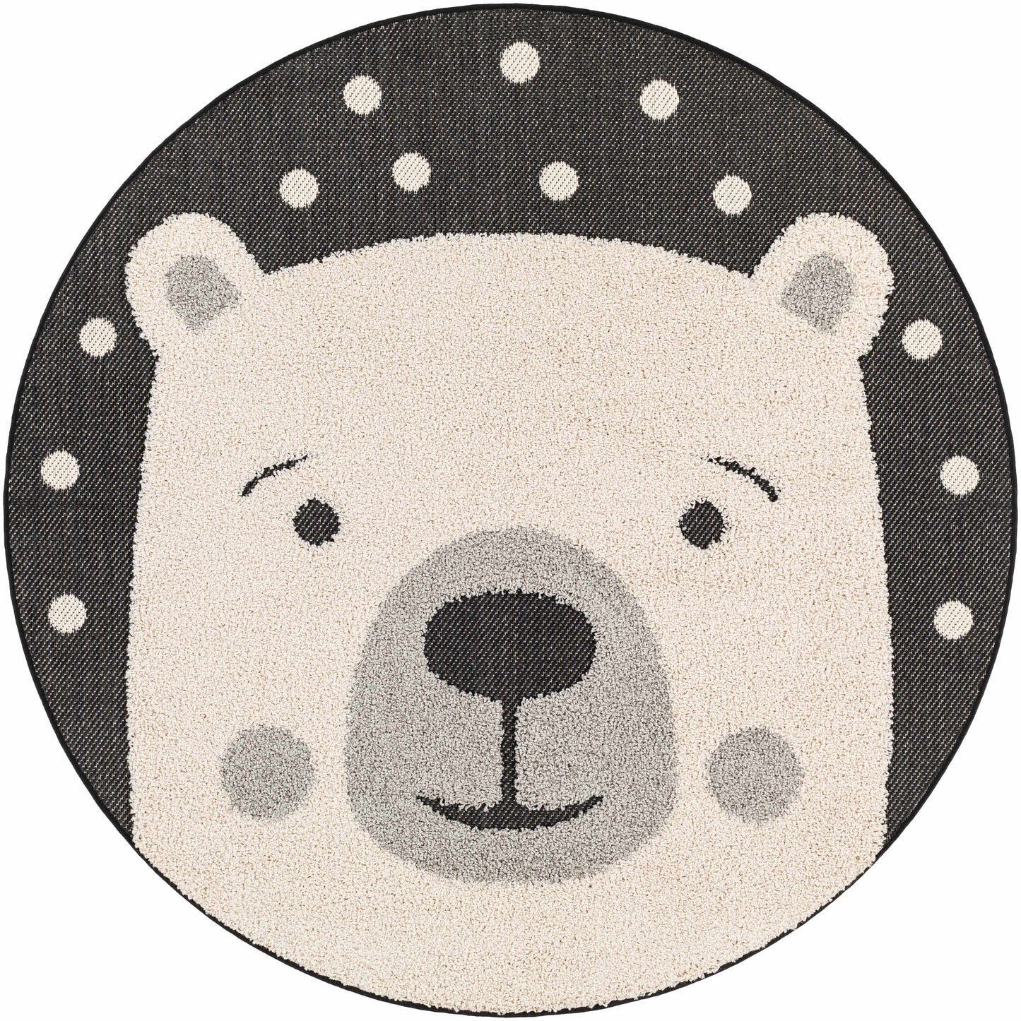 Kids Bear Animal Print Nursery Area Rug - Clearance