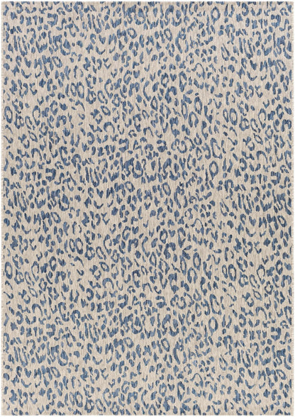 Skipsea Blue Leopard Performance Rug - Quahog Bay Bedding