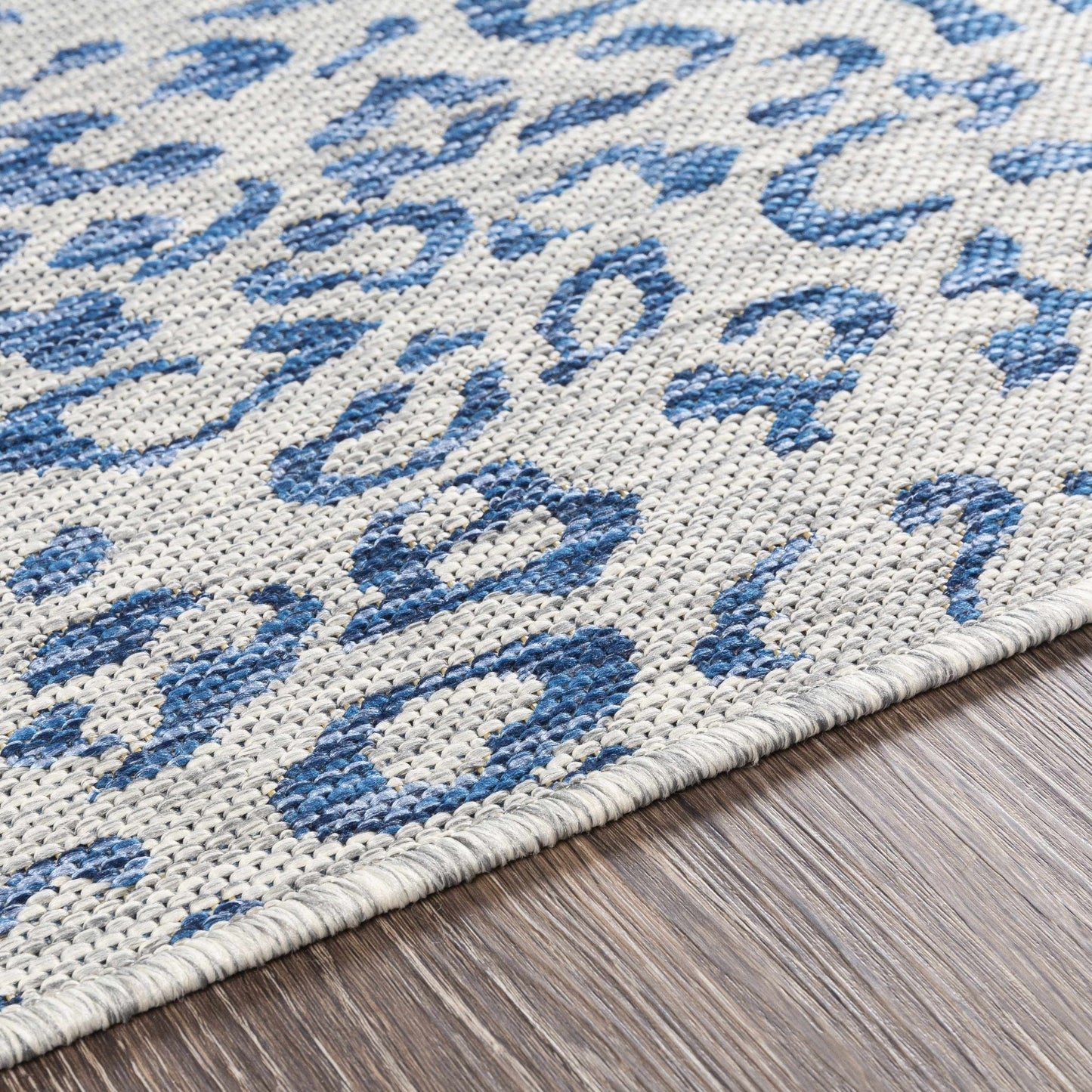 Skipsea Blue Leopard Performance Rug - Quahog Bay Bedding