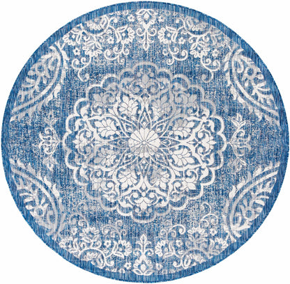 Skipsea Blue Leopard Performance Rug - Quahog Bay Bedding
