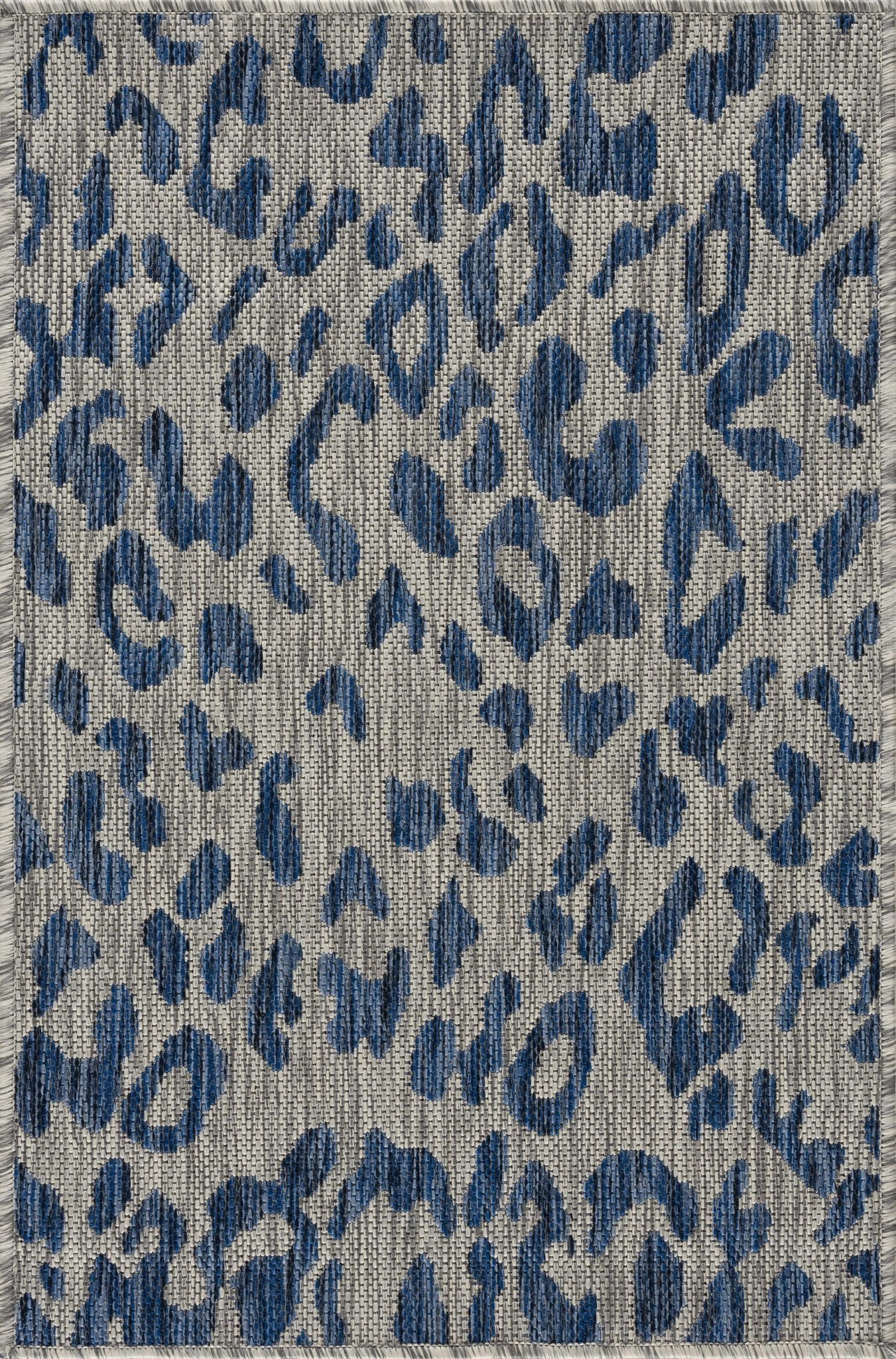 Skipsea Blue Leopard Performance Rug - Quahog Bay Bedding