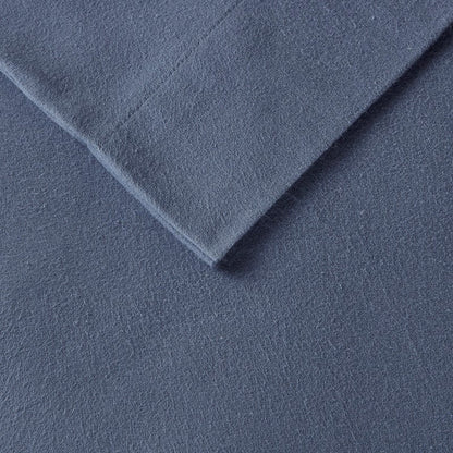 Sleep Philosophy Flannel 100% Cotton Flannel Sheet Set - Blue - Quahog Bay Bedding