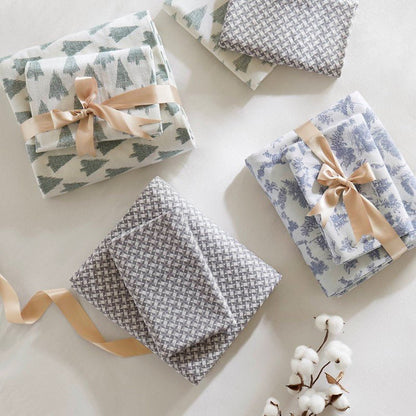 Sleep Philosophy Flannel 100% Cotton Flannel Sheet Set - Ikat Trees - Quahog Bay Bedding