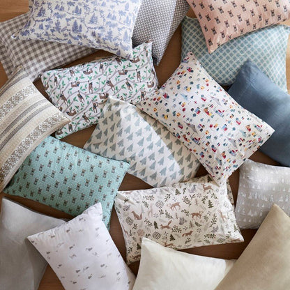 Sleep Philosophy Flannel 100% Cotton Flannel Sheet Set - Ikat Trees - Quahog Bay Bedding