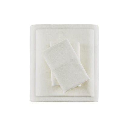 Sleep Philosophy Flannel 100% Cotton Flannel Sheet Set - Ivory - Quahog Bay Bedding