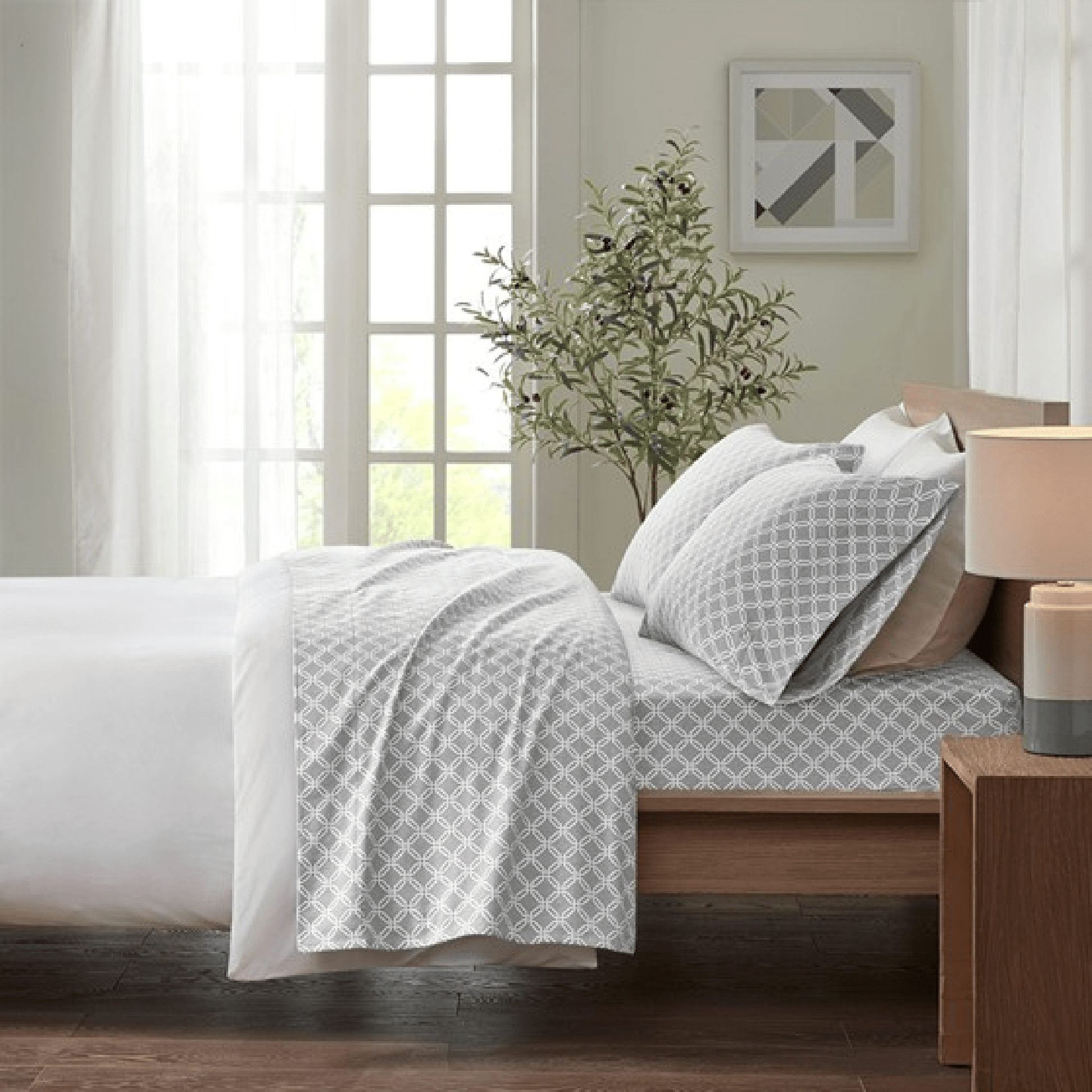 Sleep Philosophy Flannel 100% Cotton Flannel Sheet Set Solid & Prints - Quahog Bay Bedding