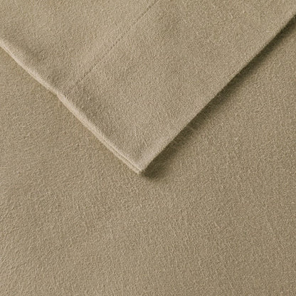 Sleep Philosophy Flannel 100% Cotton Flannel Sheet Set - Tan - Quahog Bay Bedding