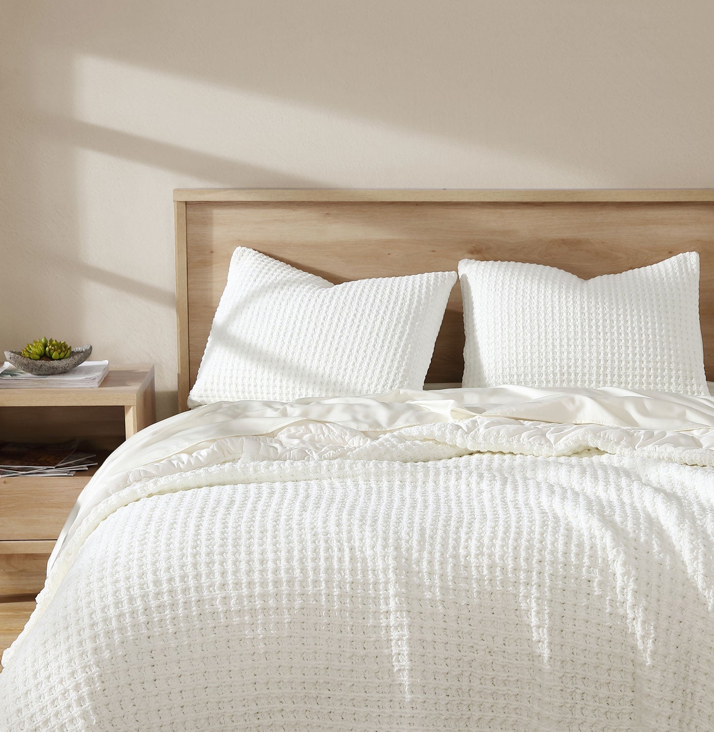 Snug Waffle Comforter - Quahog Bay Bedding