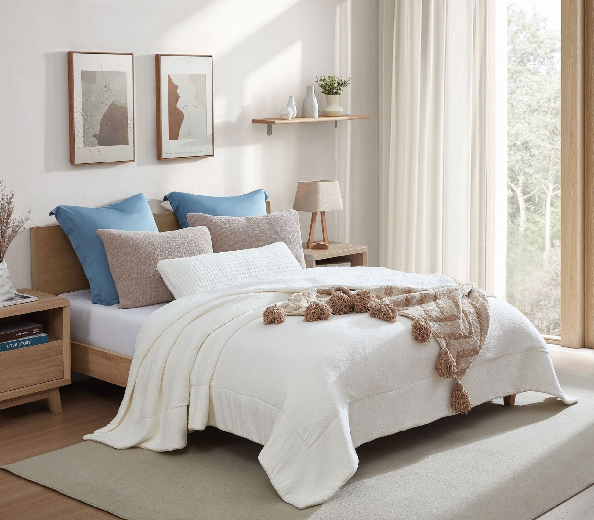 Snug Waffle Lumbar Pillow - Quahog Bay Bedding