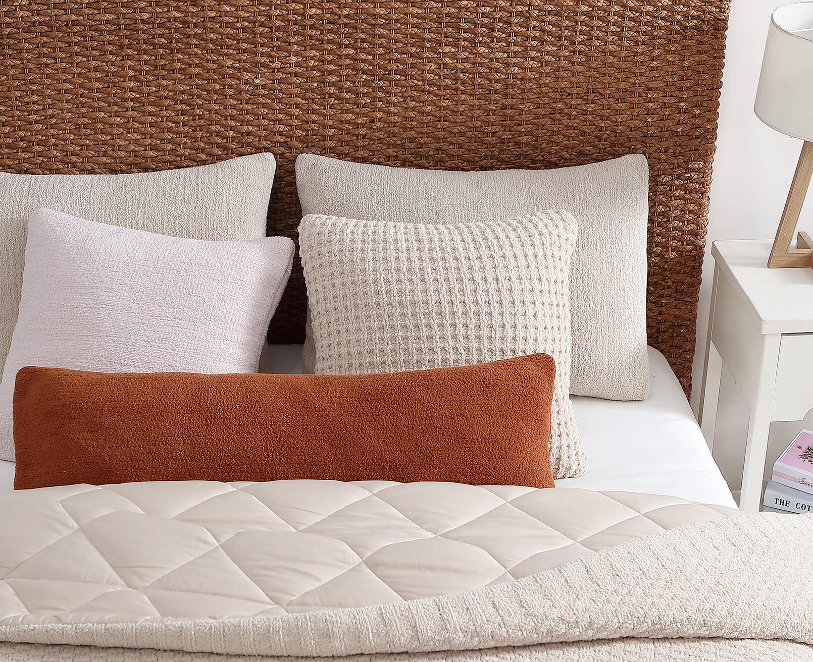 Snug Waffle Throw Pillow - Quahog Bay Bedding