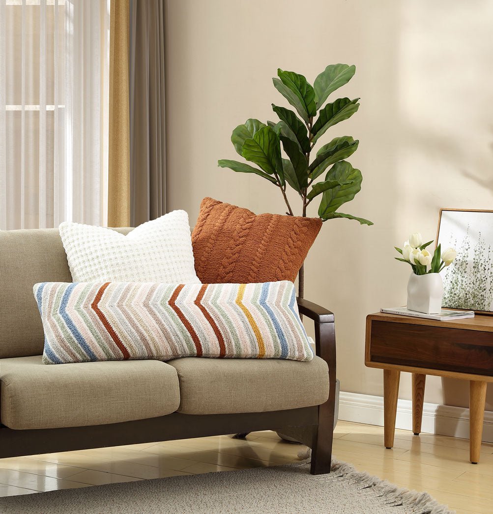 Snug Waffle Throw Pillow - Quahog Bay Bedding