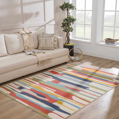 Southfields Colorful Modern Area Carpet - Medium Pile - Contemporary Rug - Quahog Bay Bedding