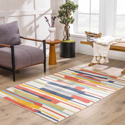 Southfields Colorful Modern Area Carpet - Medium Pile - Contemporary Rug - Quahog Bay Bedding