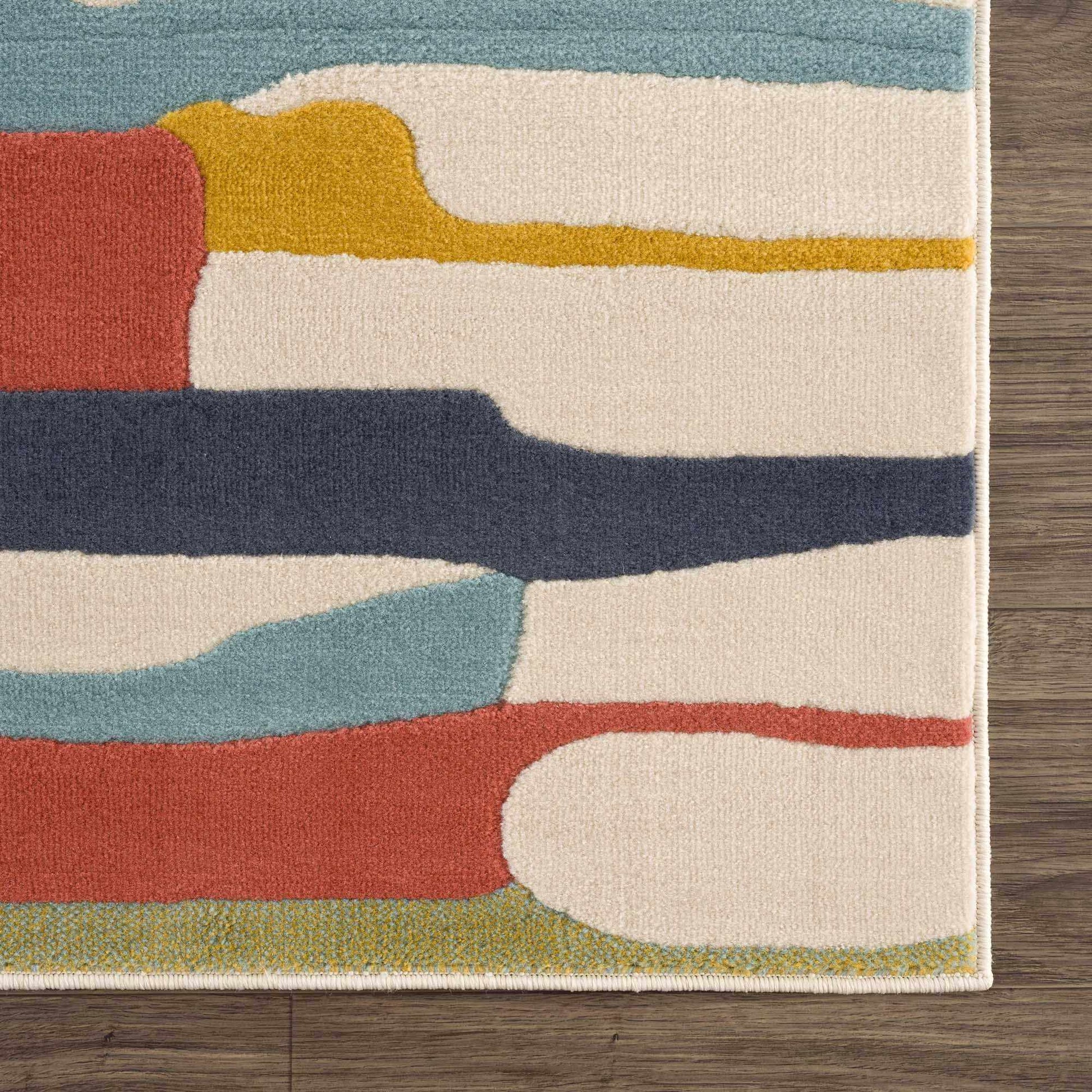 Southfields Colorful Modern Area Carpet - Medium Pile - Contemporary Rug - Quahog Bay Bedding
