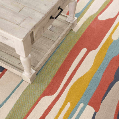 Southfields Colorful Modern Area Carpet - Medium Pile - Contemporary Rug - Quahog Bay Bedding