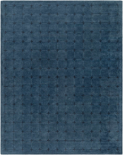 Sanvi Navy Wool Area Rug