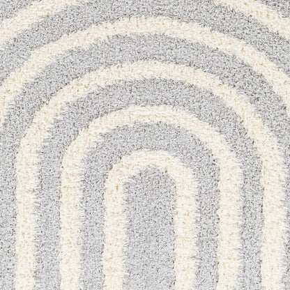 Arnel Gray & Beige Area Rug