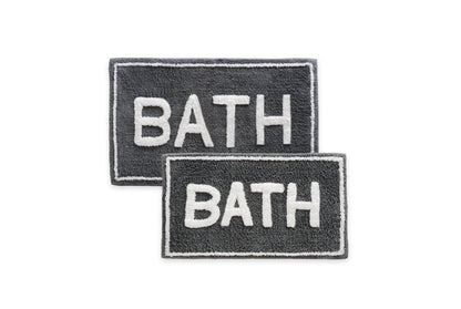 ST Mary’s 2 Piece 100% Cotton Tufted Bath Rug Set with Latex Backing - Quahog Bay Bedding
