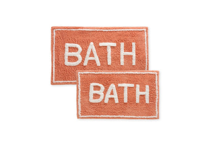 ST Mary’s 2 Piece 100% Cotton Tufted Bath Rug Set with Latex Backing - Quahog Bay Bedding