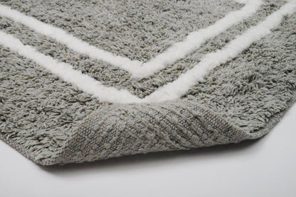 St Mary's Tufted 3 Piece Cotton Bath Rug Set with Lid - Quahog Bay Bedding