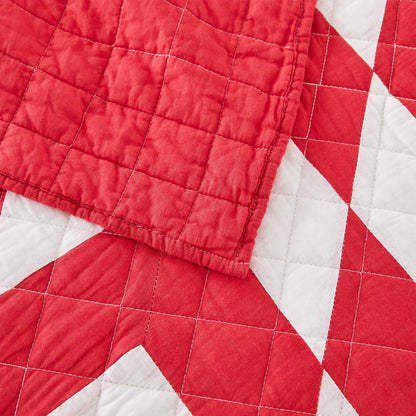 Star Patch Patchwork Cotton Quilt Set - Quahog Bay Bedding