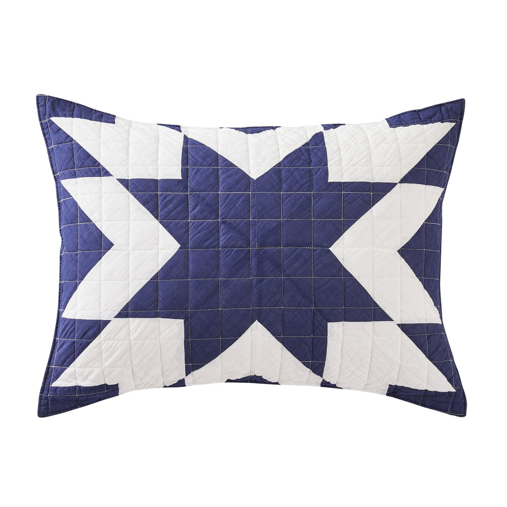 Star Patch Patchwork Cotton Quilt Set - Quahog Bay Bedding