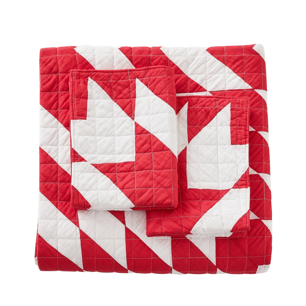Star Patch Patchwork Cotton Quilt Set - Quahog Bay Bedding