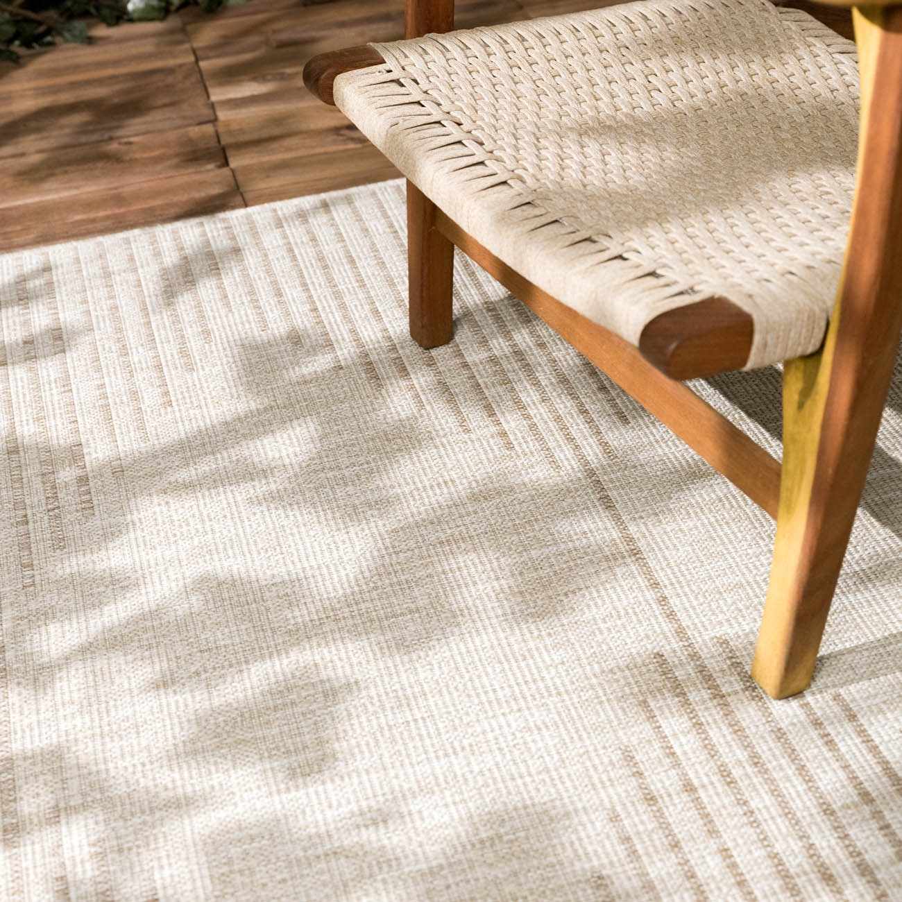 Stephan Beige Outdoor Rug - Quahog Bay Bedding