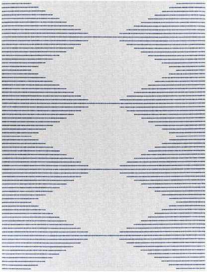 Stephan Blue & Cream Outdoor Rug - Quahog Bay Bedding