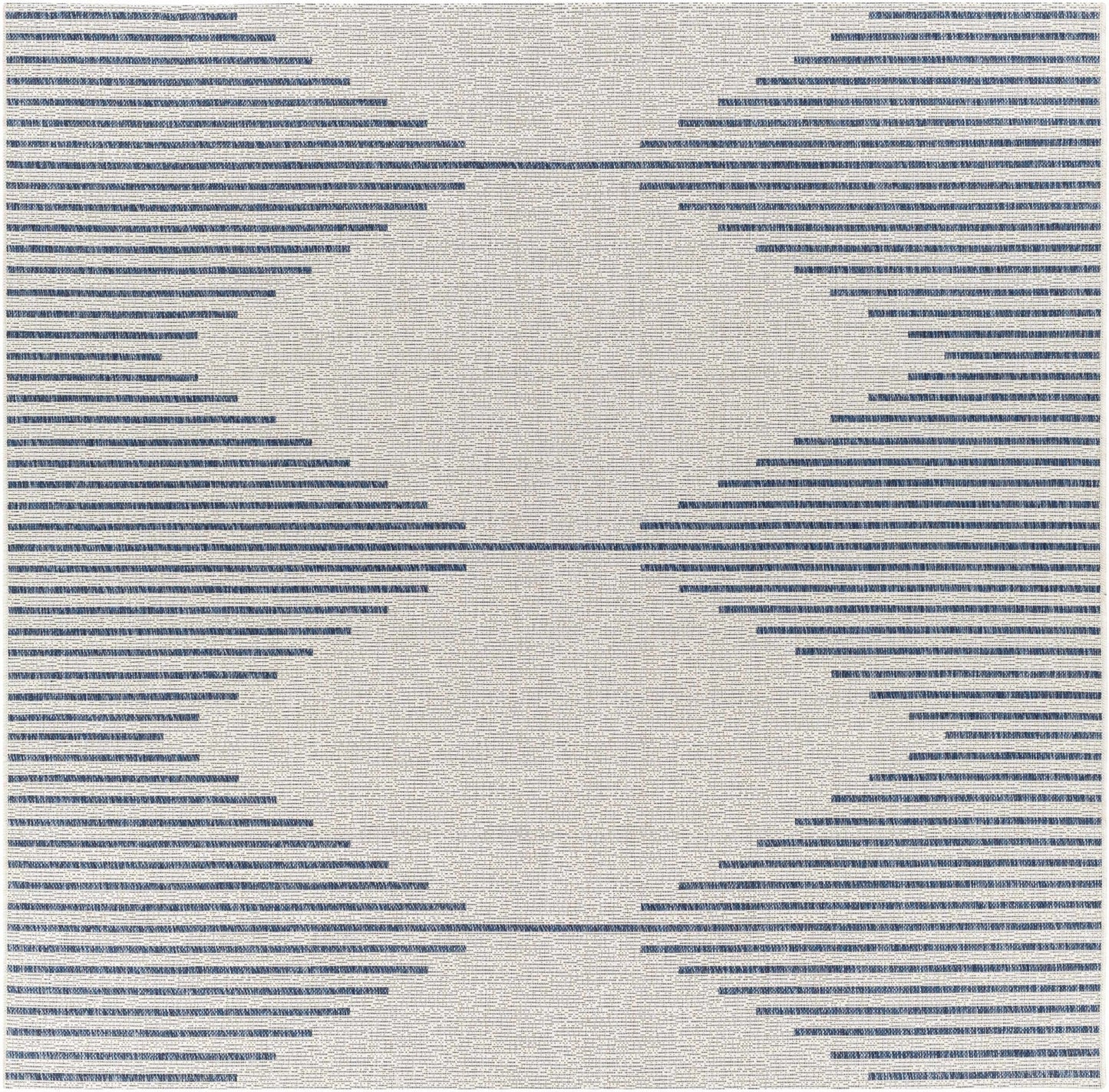 Stephan Blue & Cream Outdoor Rug - Quahog Bay Bedding