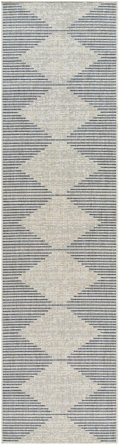 Stephan Blue & Gray Outdoor Rug - Quahog Bay Bedding