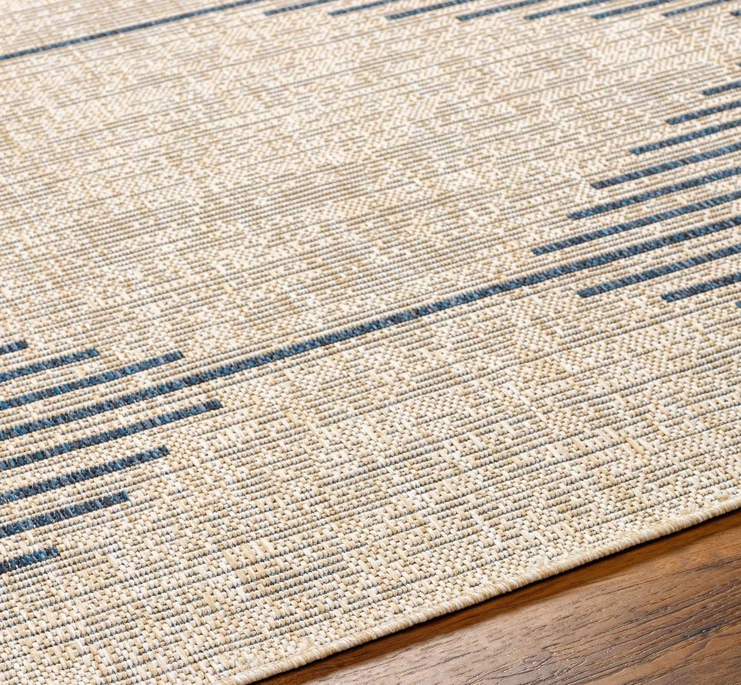 Stephan Blue & Gray Outdoor Rug - Quahog Bay Bedding