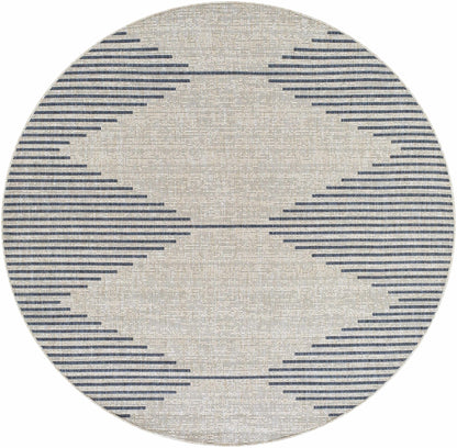 Stephan Blue & Gray Outdoor Rug - Quahog Bay Bedding