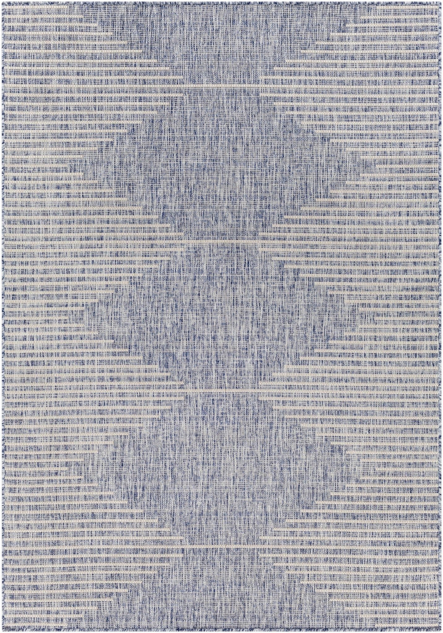 Stephan Blue Outdoor Rug - Quahog Bay Bedding