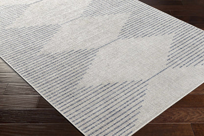 Stephan Gray & Blue Outdoor Rug - Quahog Bay Bedding