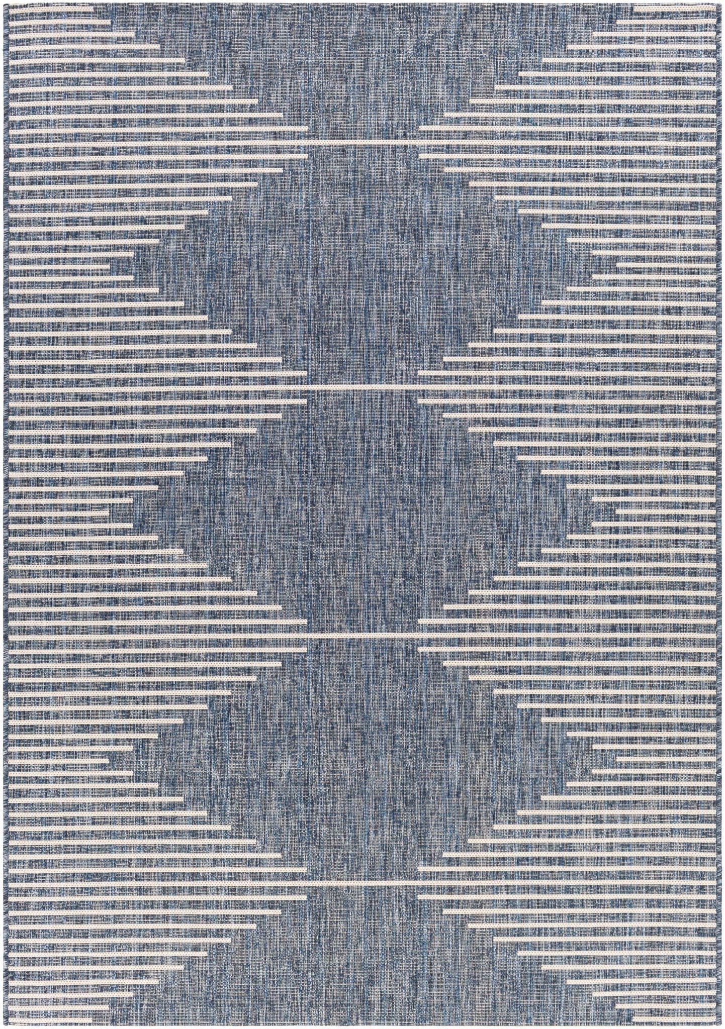 Stephan Navy Outdoor Rug - Quahog Bay Bedding