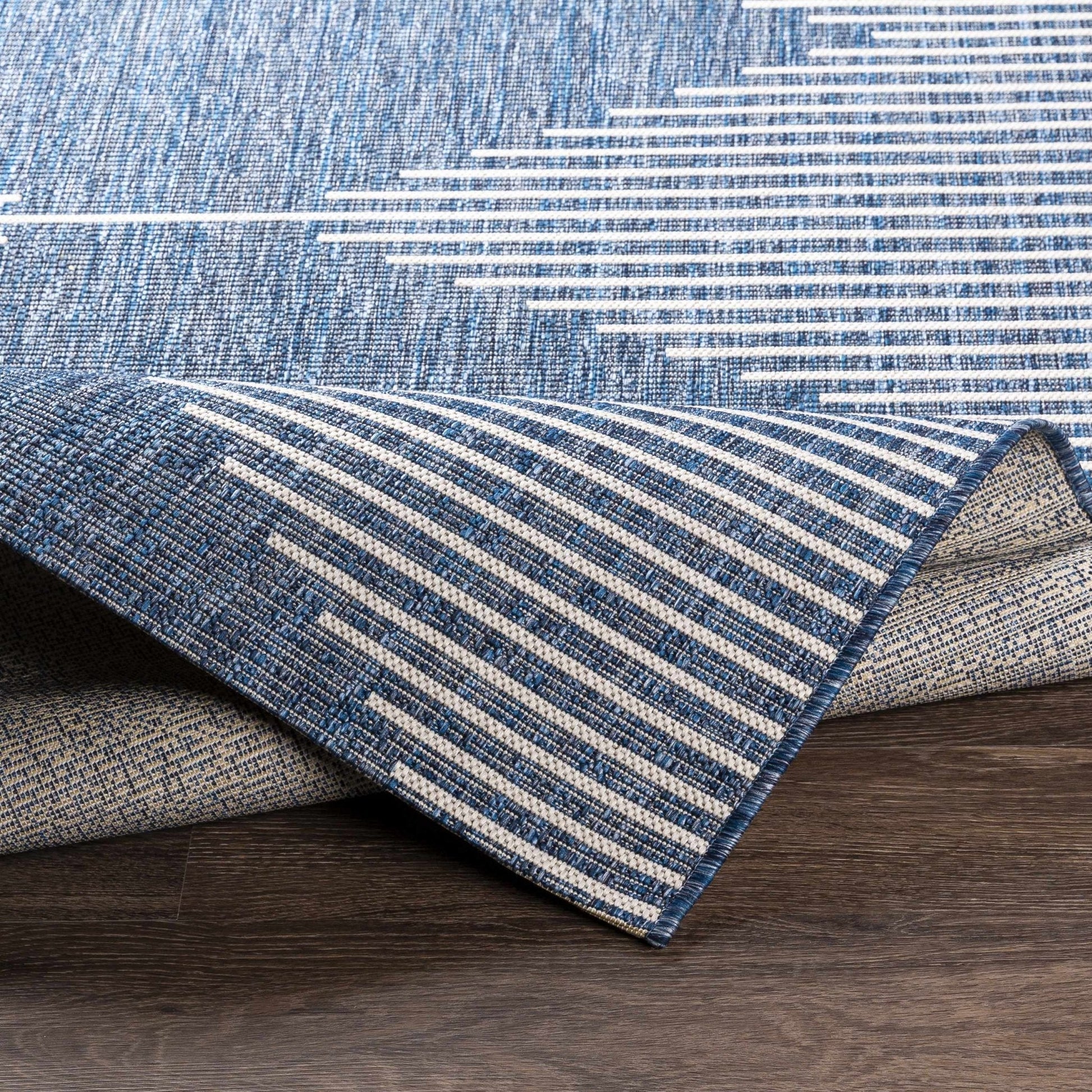 Stephan Navy Outdoor Rug - Quahog Bay Bedding