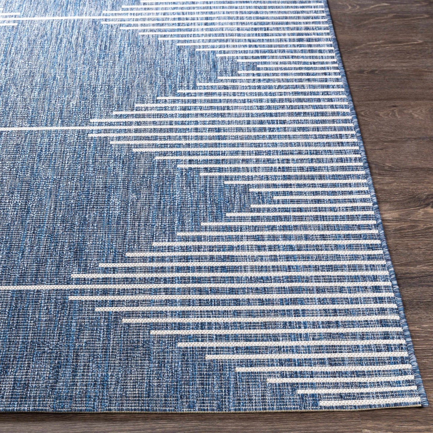Stephan Navy Outdoor Rug - Quahog Bay Bedding
