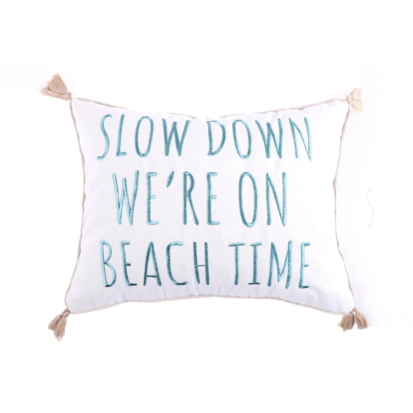 Stone Harbor Beach Time Pillow - Quahog Bay Bedding